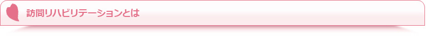 訪問リハビリテーションとは